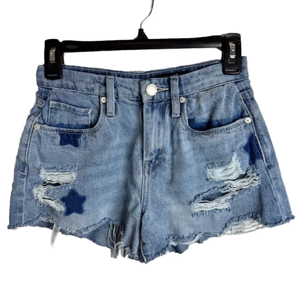 Blank NYC Denim Jean Star Shorts Size 24/25